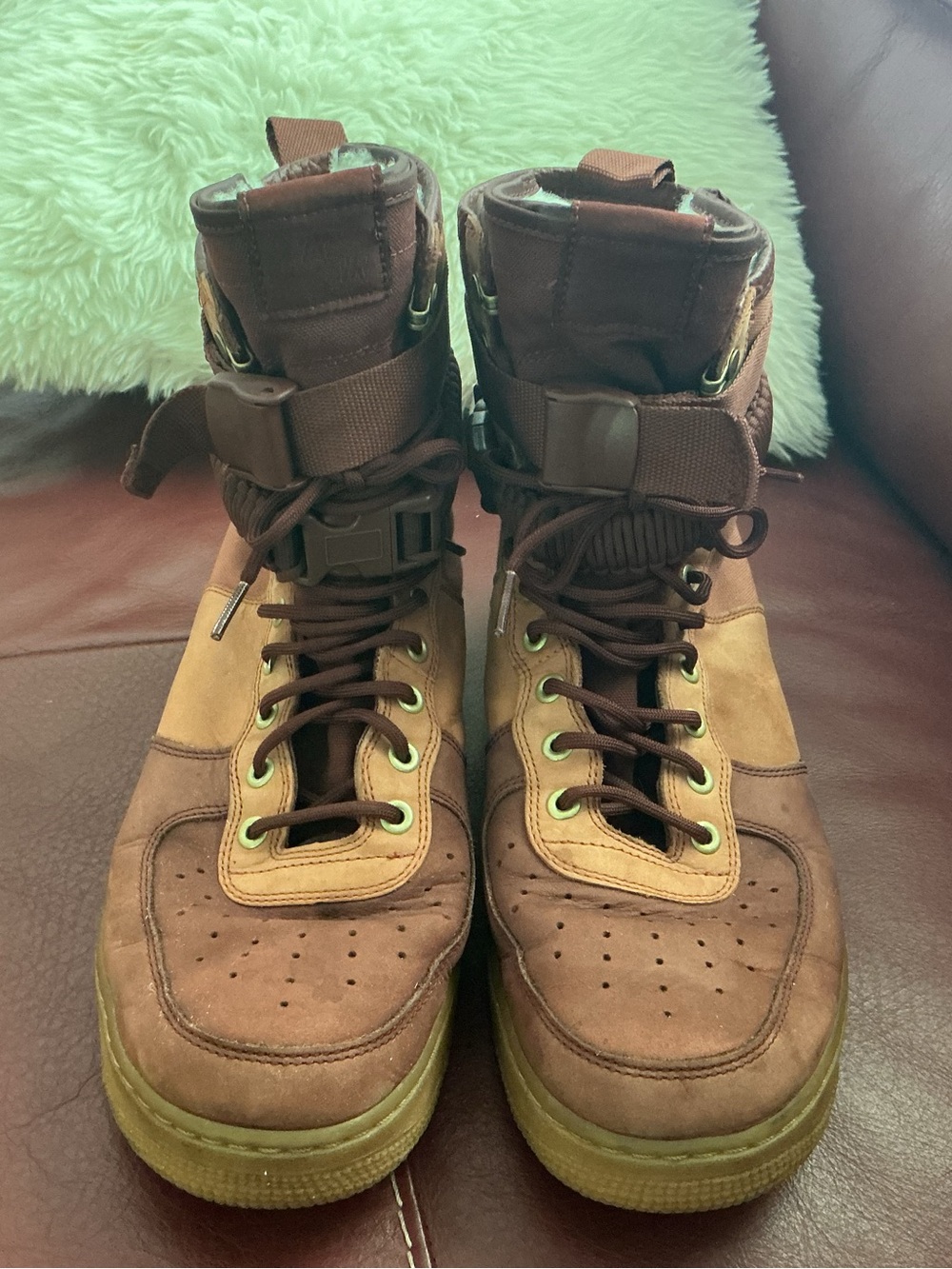 Men's NIKE SF Air Force 1 Premium Dark Russett Sneaker/Boot Size 11.5